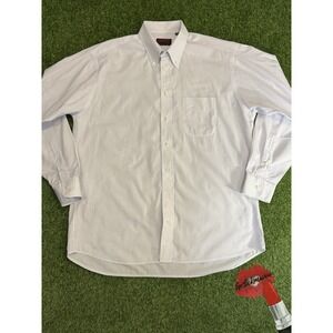 O'Connell's Button Down Shirt 16 1/2 - 34 Heavyweight Oxford Light Stripes Red